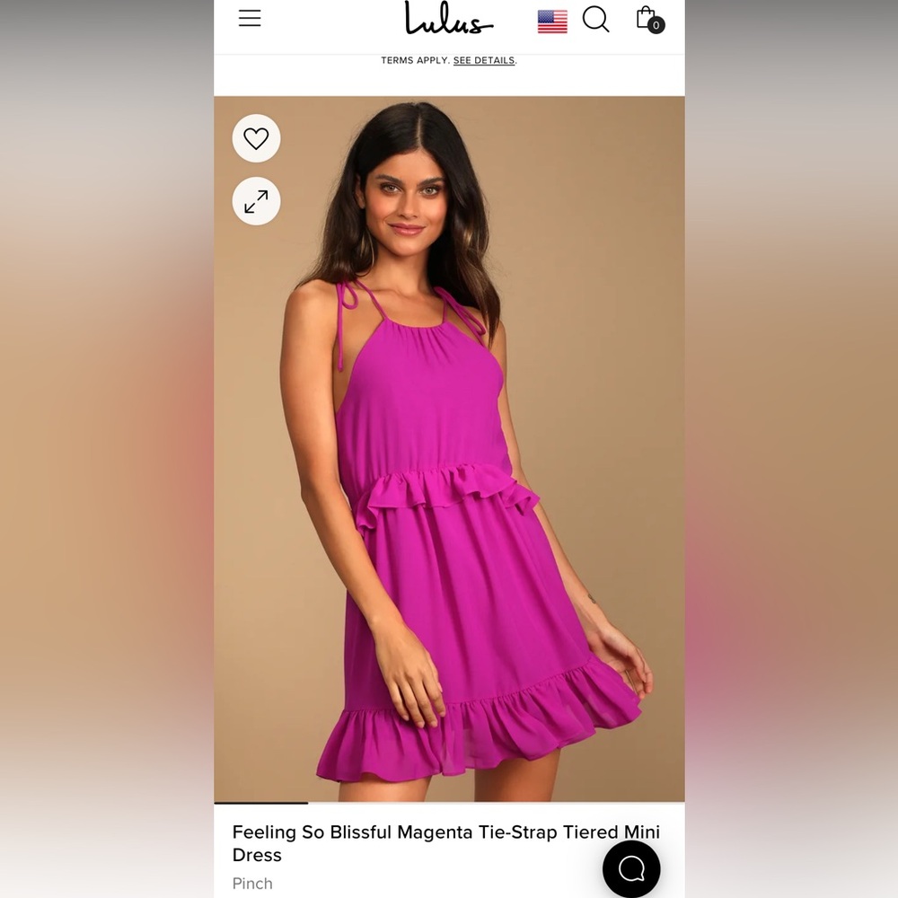 Feeling So Blissful Magenta Tie-Strap Tiered Mini Dress!